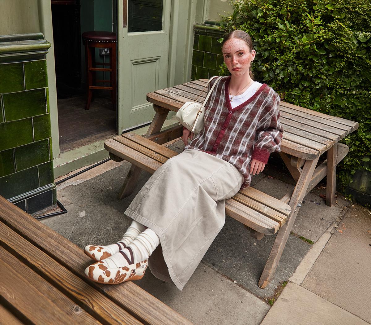 PUMASpeedcat Ballet TrainersCow Print Brown