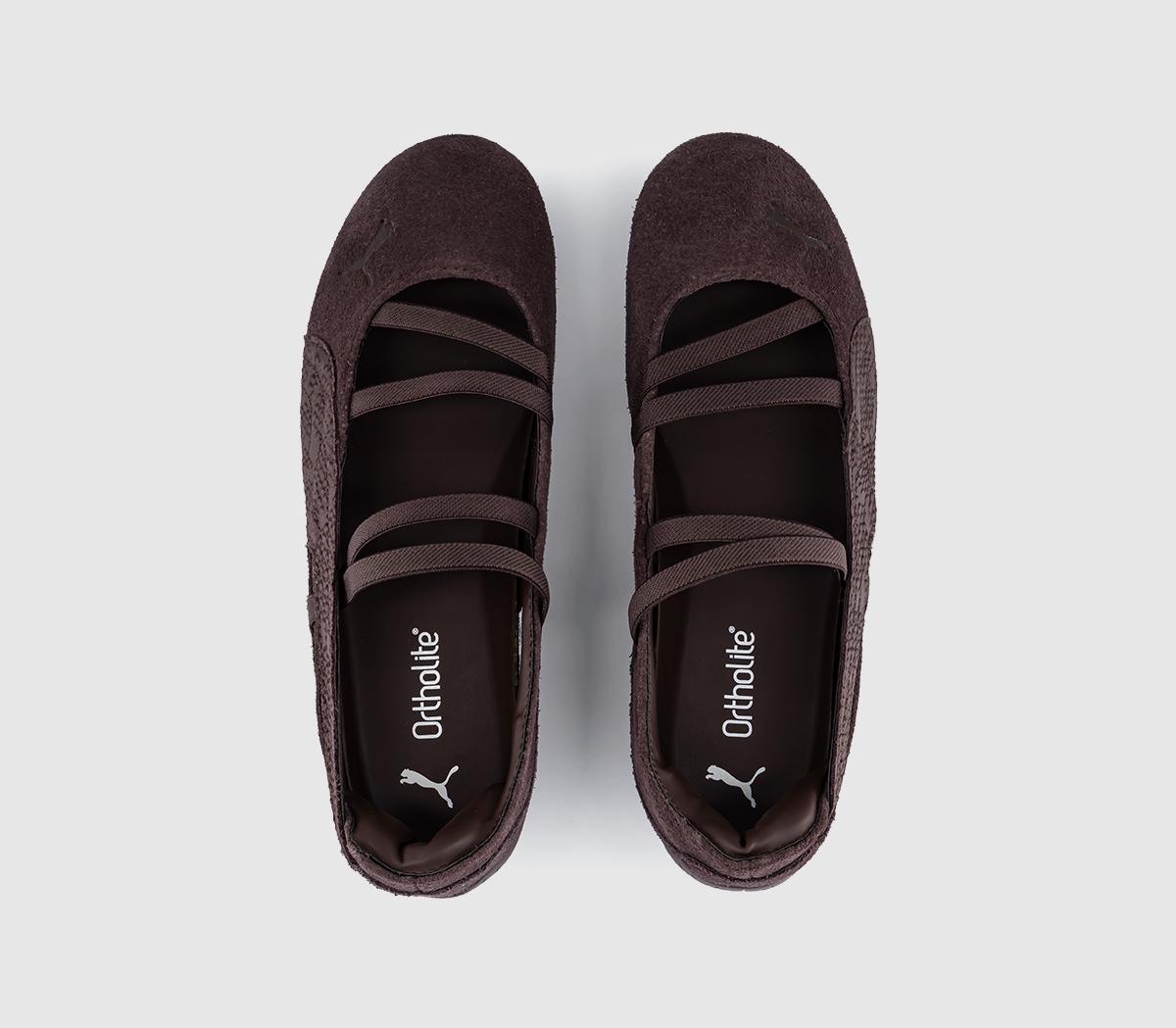 PUMASpeedcat Ballet PumpsPython Chocolate Brown