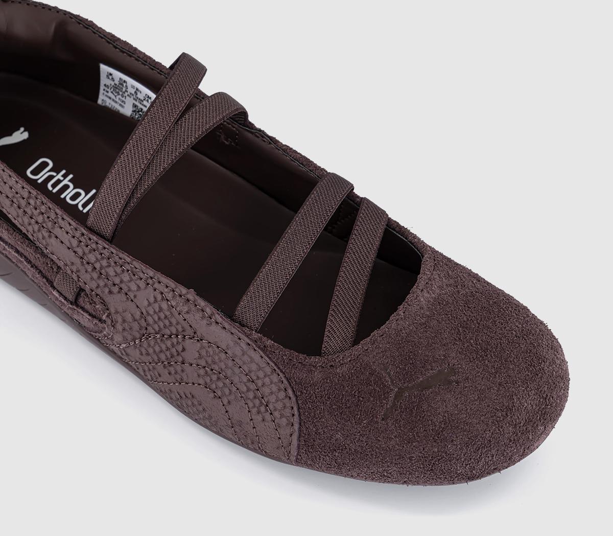 PUMASpeedcat Ballet PumpsPython Chocolate Brown