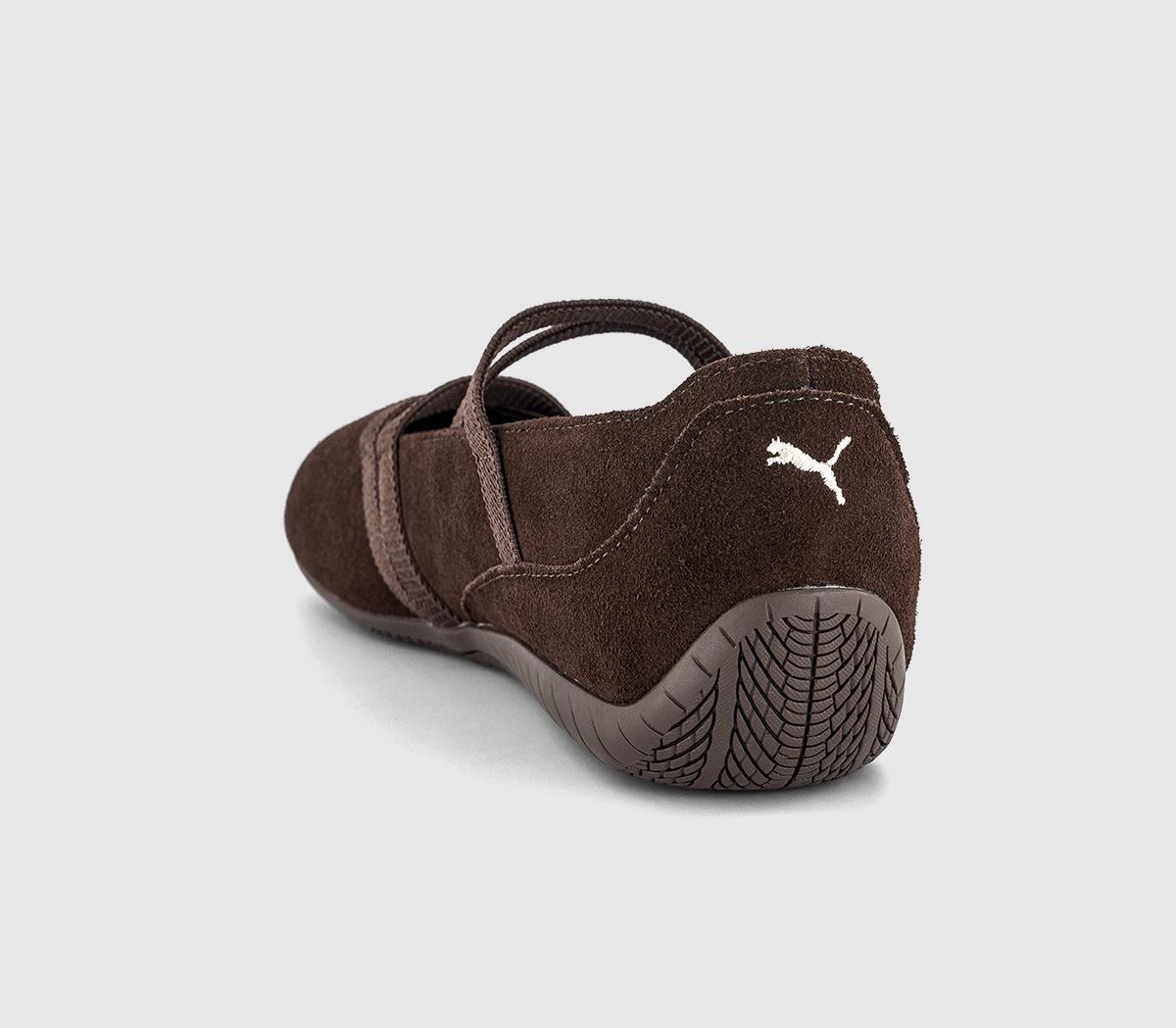 PUMASpeedcat Ballet PumpsDark Chocolate Warm White