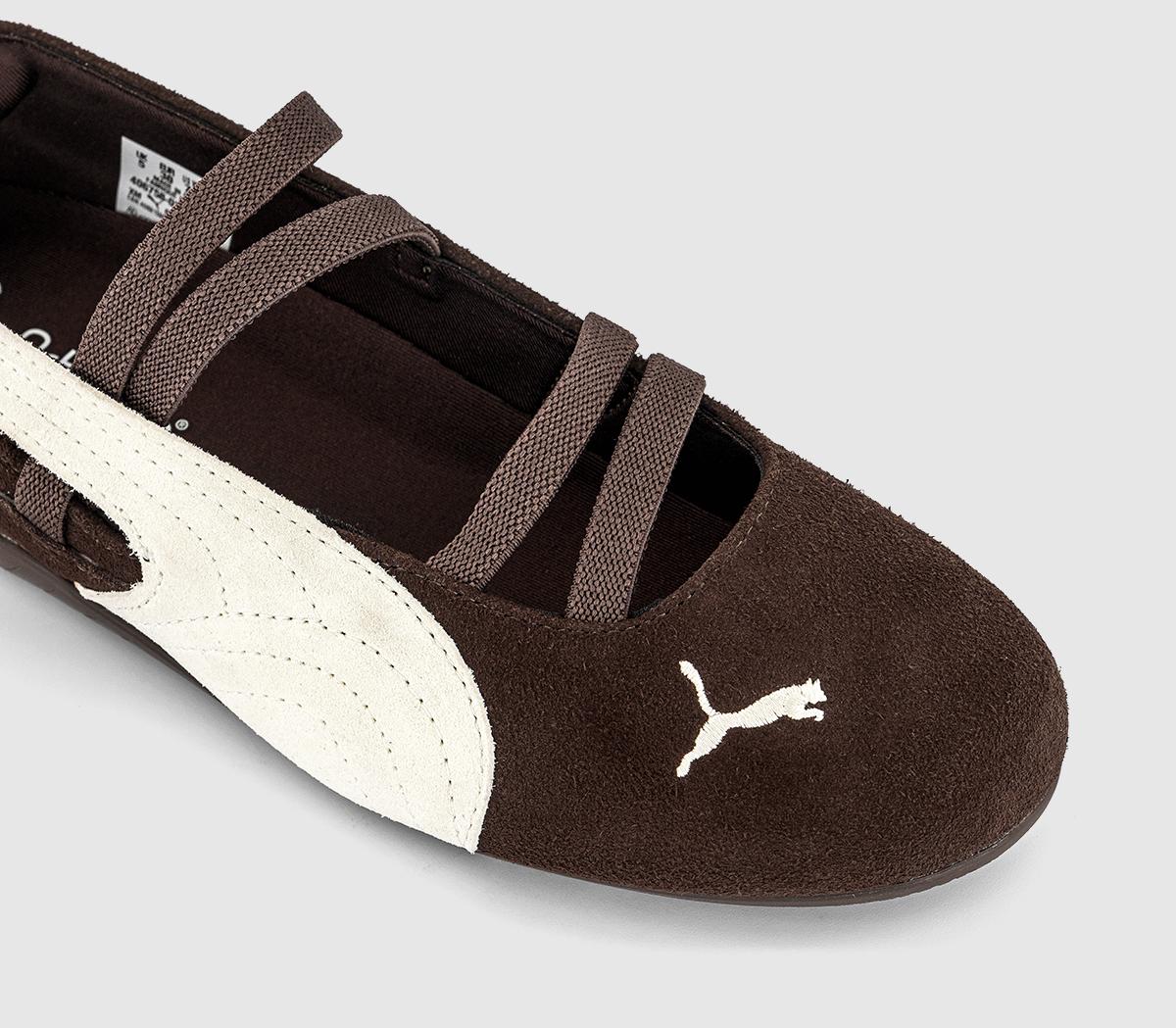 PUMASpeedcat Ballet PumpsDark Chocolate Warm White