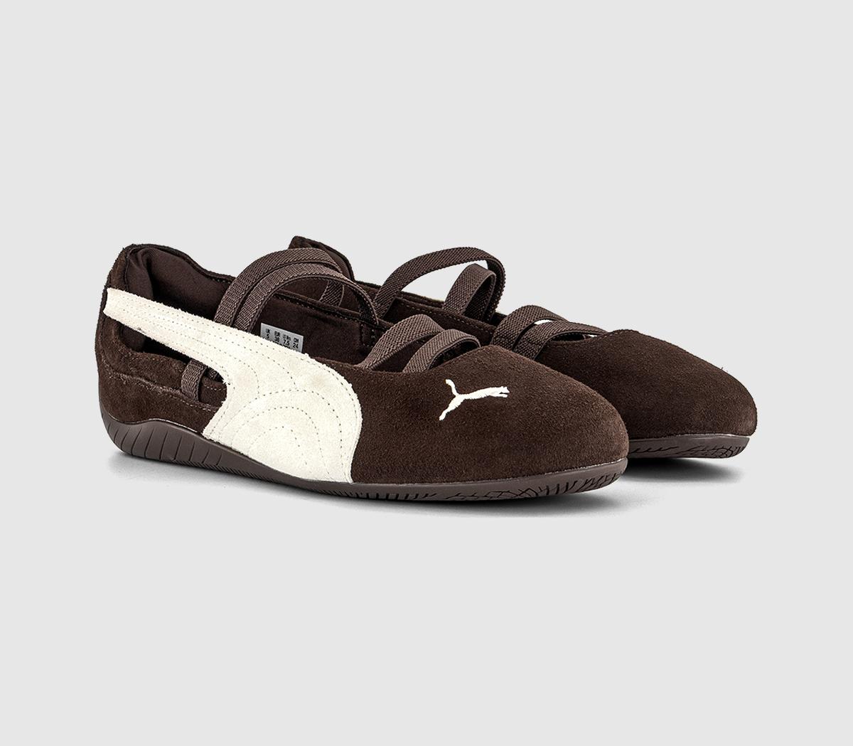 PUMASpeedcat Ballet PumpsDark Chocolate Warm White