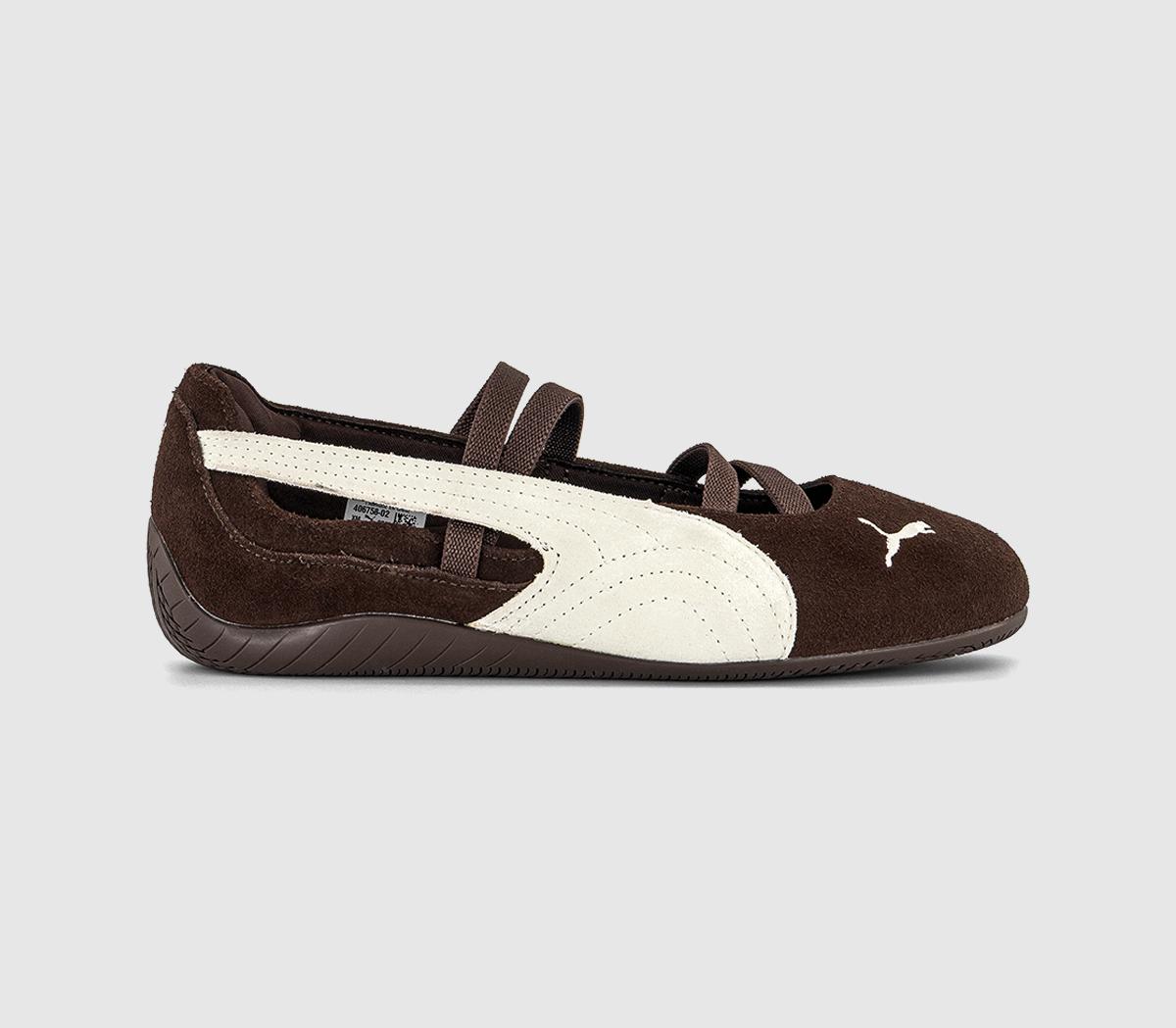 プーマ ウィメンズ Speedcat Ballet Dark Brown PUMA Speedcat Ballet Pumps Dark Chocolate Warm White