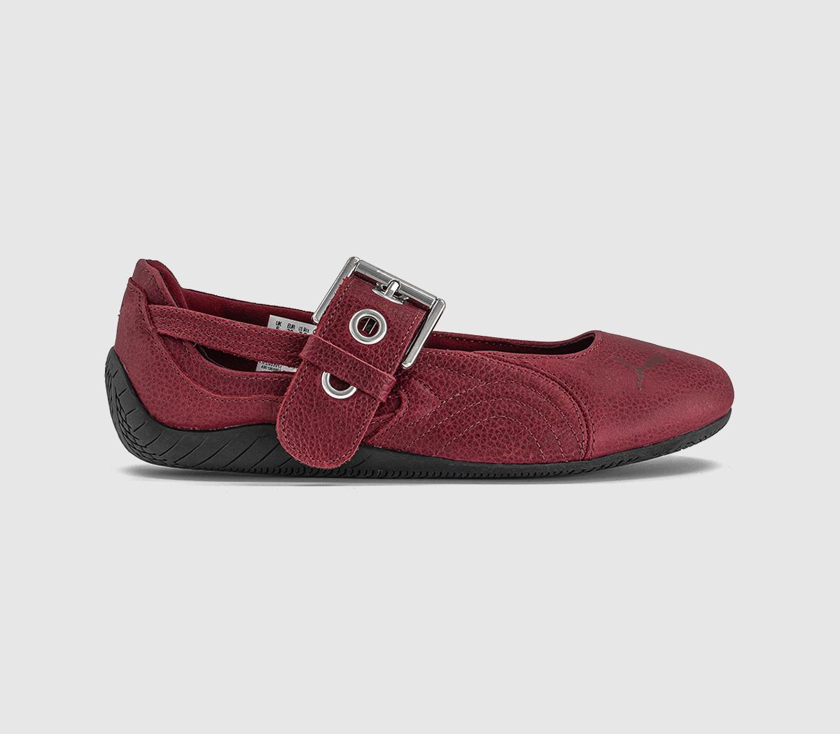 Puma Speedcat Ballet Pumps Garnet Glow  Black in Women's Size 5.5, Office Shoes