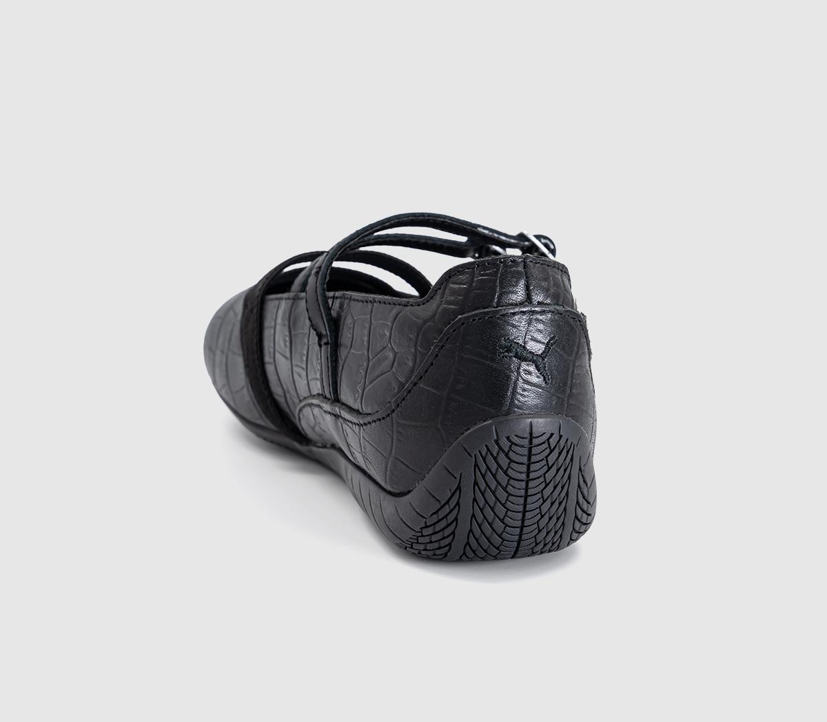 PUMASpeedcat Ballet PumpsPuma Black Croc