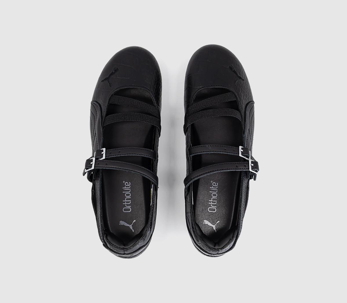 PUMASpeedcat Ballet PumpsPuma Black Croc