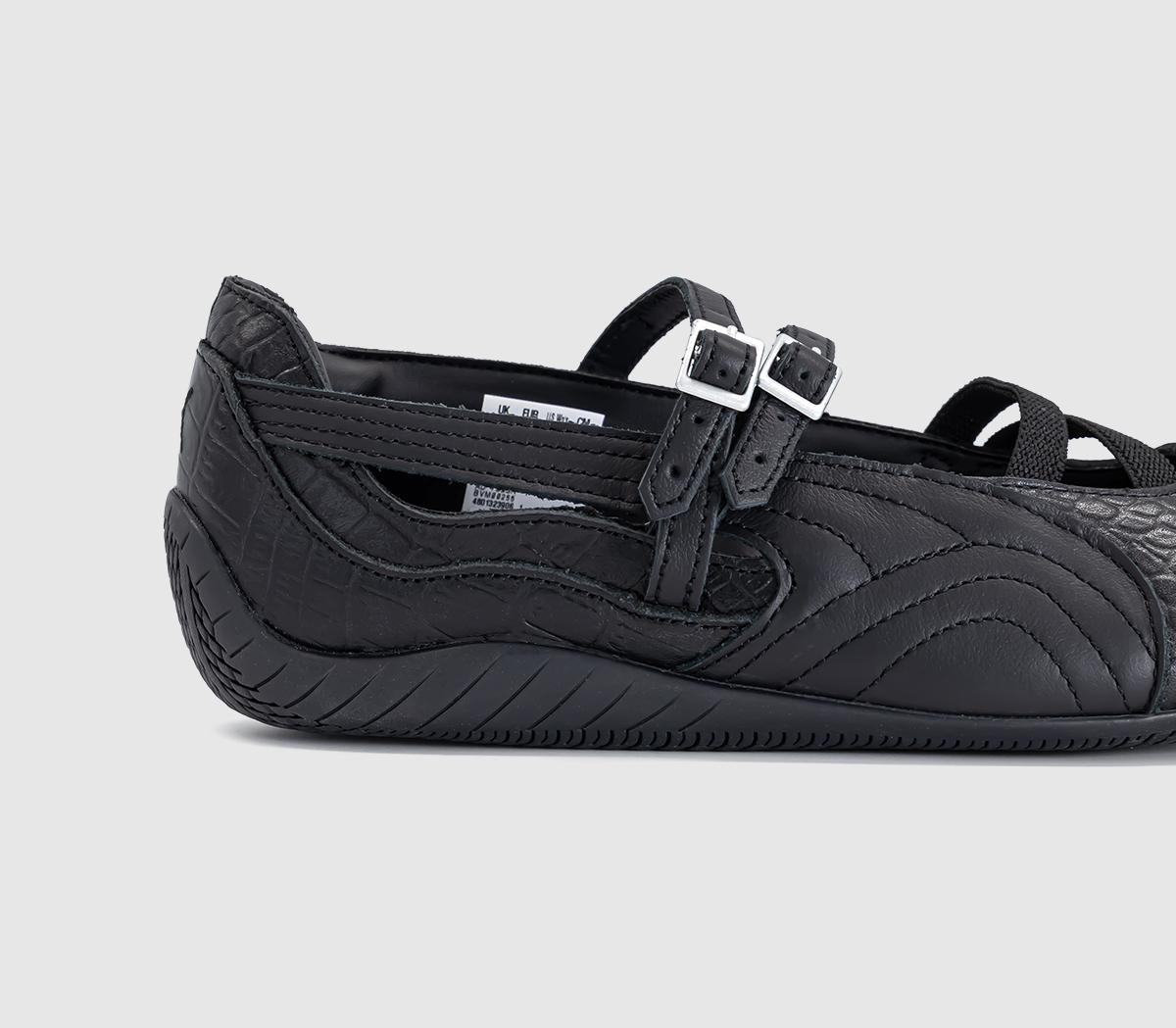 PUMASpeedcat Ballet PumpsPuma Black Croc