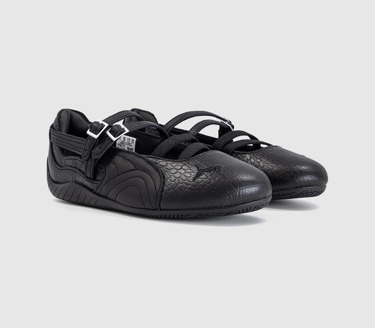PUMASpeedcat Ballet PumpsPuma Black Croc