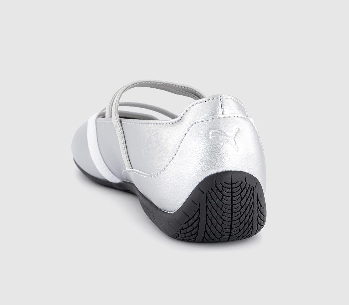 PUMA Speedcat Ballet Pumps PUMA Speedcat Ballet Pumps Puma Silver Puma White