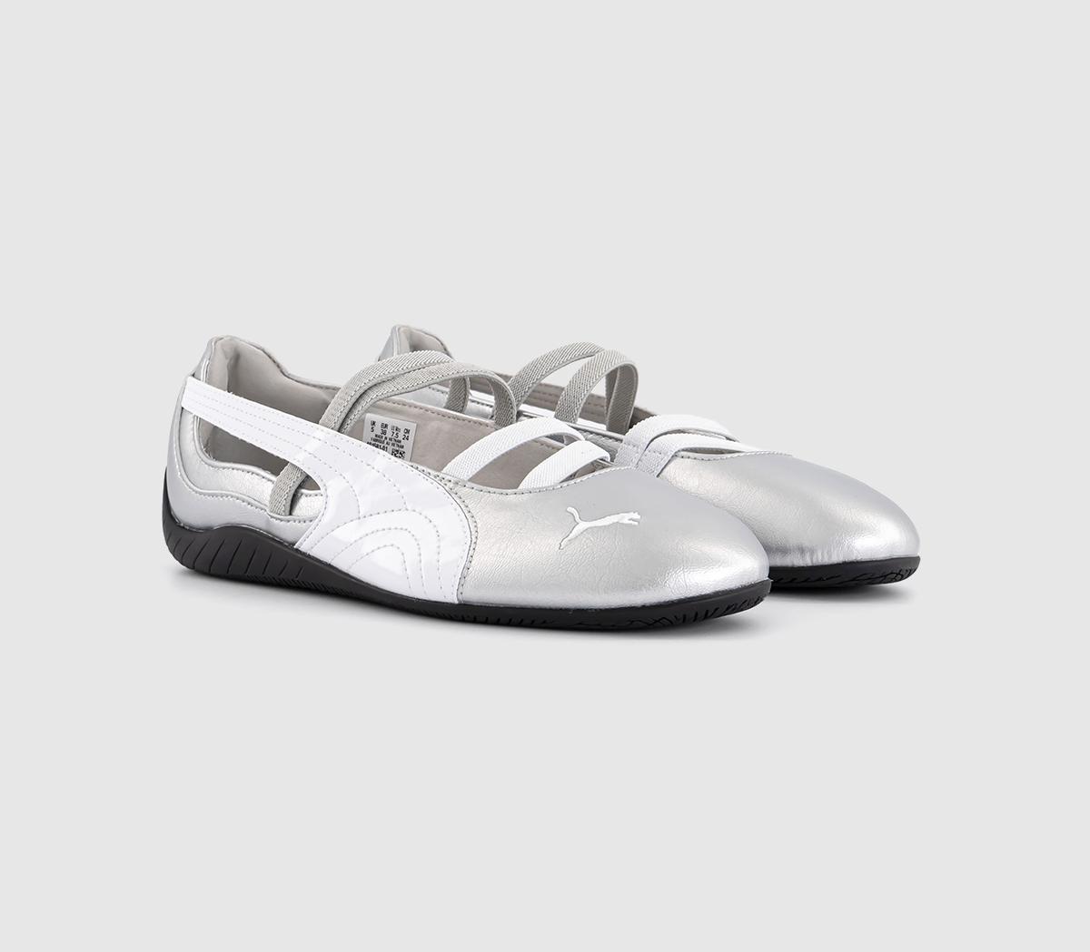 PUMA Speedcat Ballet Pumps PUMA Speedcat Ballet Pumps Puma Silver Puma White