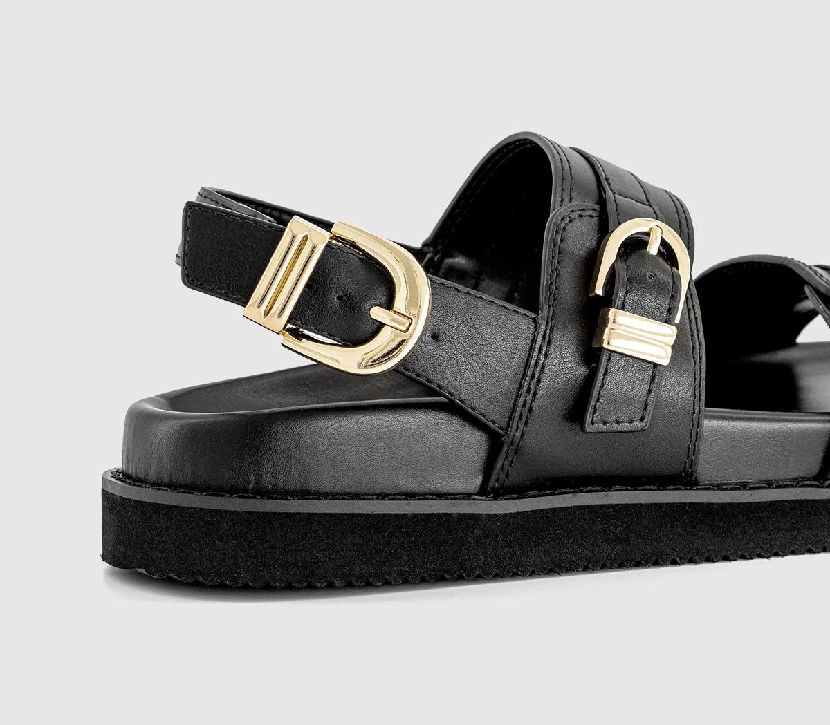 OFFICE Samira Chunky Slingback Hardware Sandals OFFICE Samira Chunky Slingback Hardware Sandals Black
