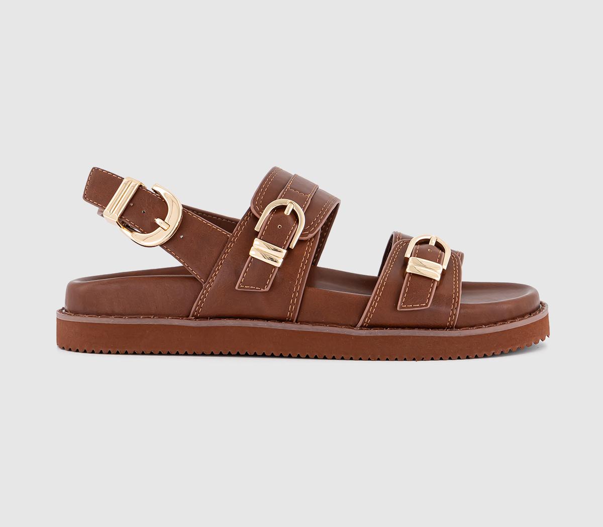 OFFICESamira Chunky Slingback Hardware Sandals OFFICESamira Chunky Slingback Hardware SandalsDark Tan