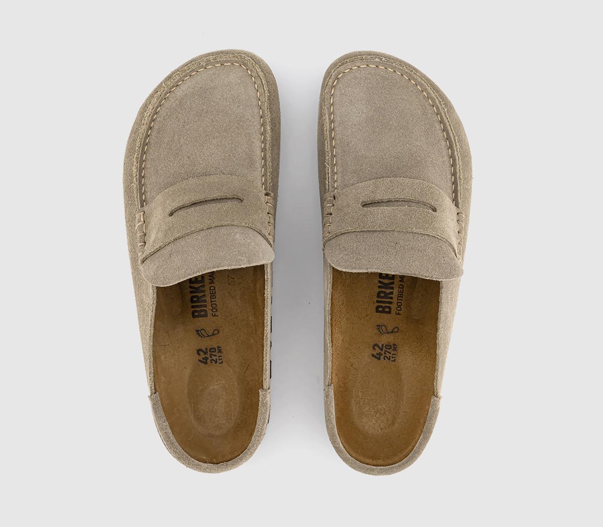 BIRKENSTOCK Naples Wrapped Loafers Taupe - Men's Casual Shoes
