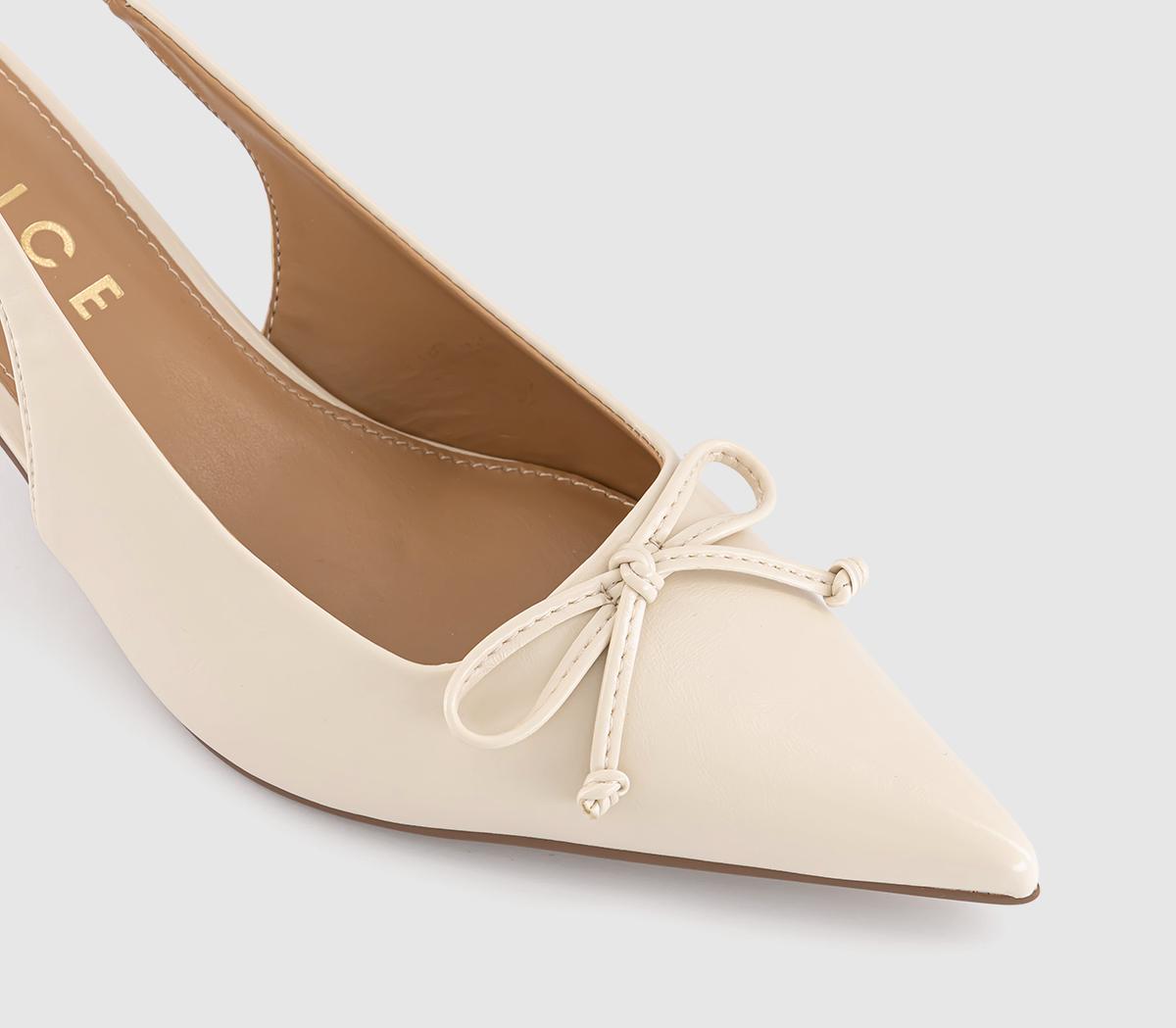 OFFICEMartha Bow Trim Court Heels OFFICEMartha Bow Trim Court HeelsOff White