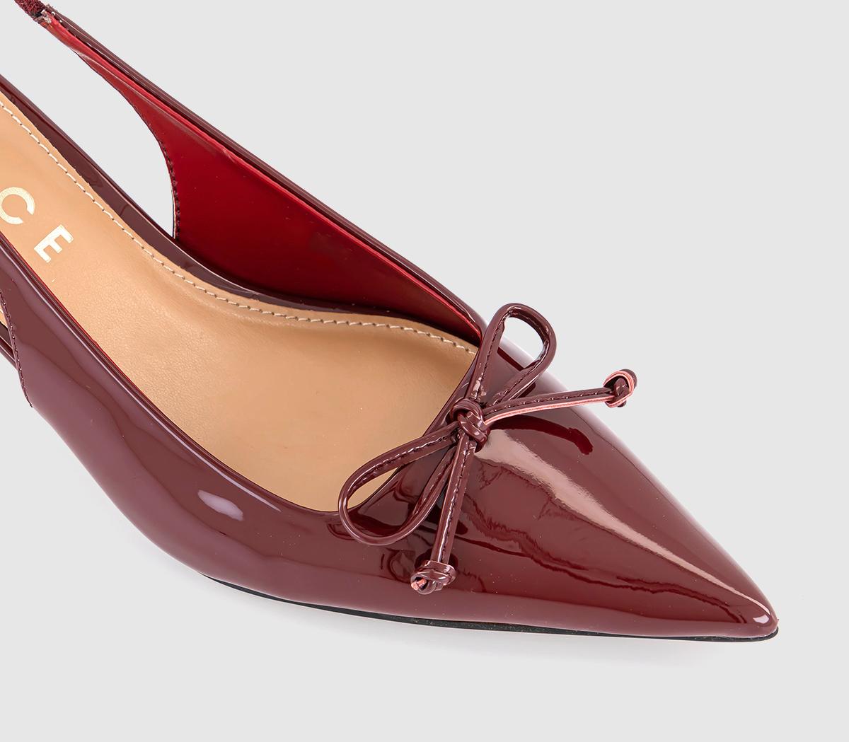 OFFICE Martha Bow Trim Court Heels OFFICE Martha Bow Trim Court Heels Red