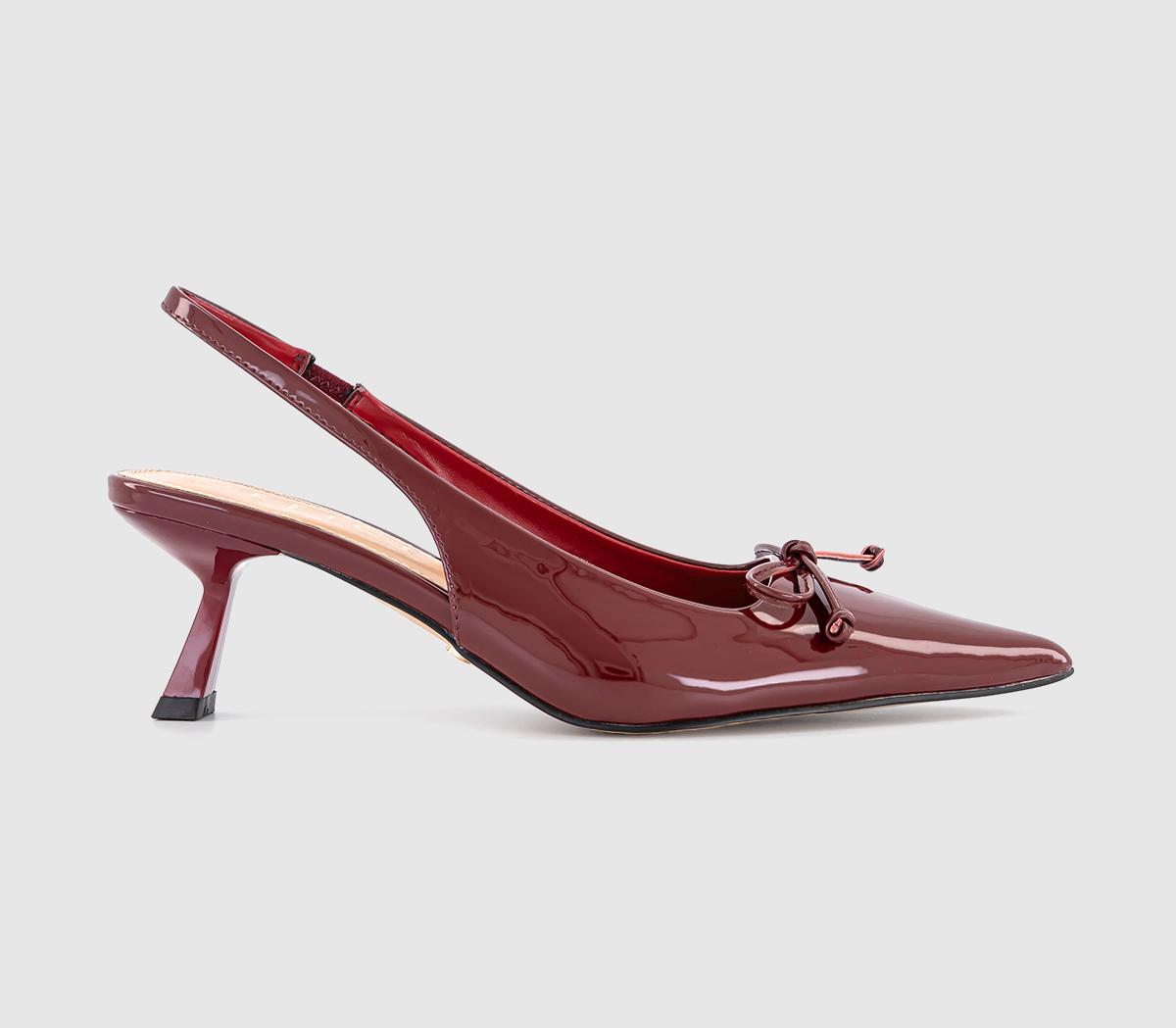 OFFICEMartha Bow Trim Court Heels OFFICEMartha Bow Trim Court HeelsRed