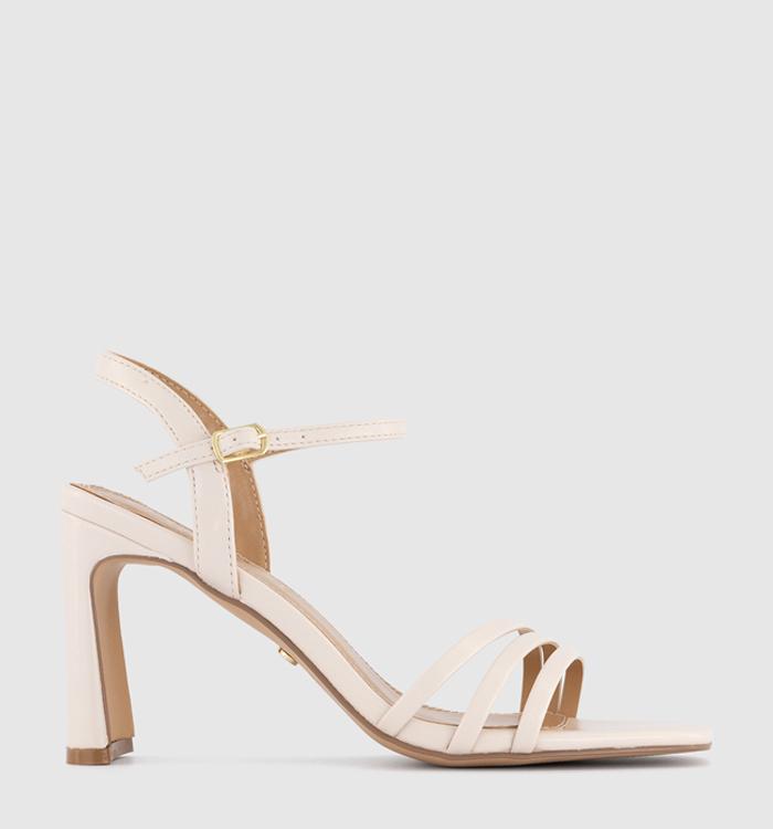 OFFICE Honey Strappy Heeled Sandals Off White