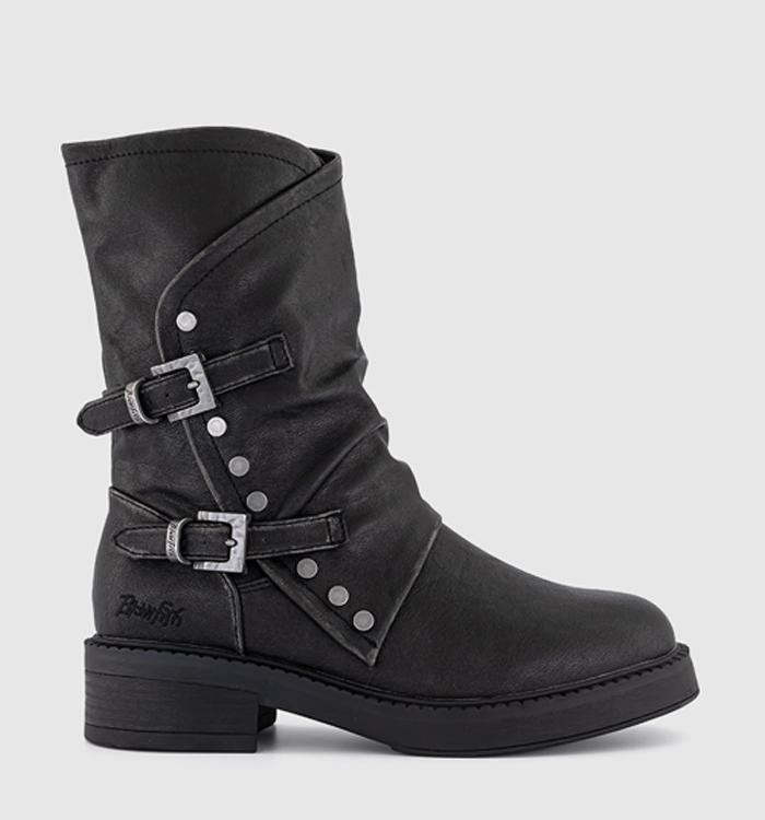 Blowfish Malibu Venice Double Buckle Boots Black