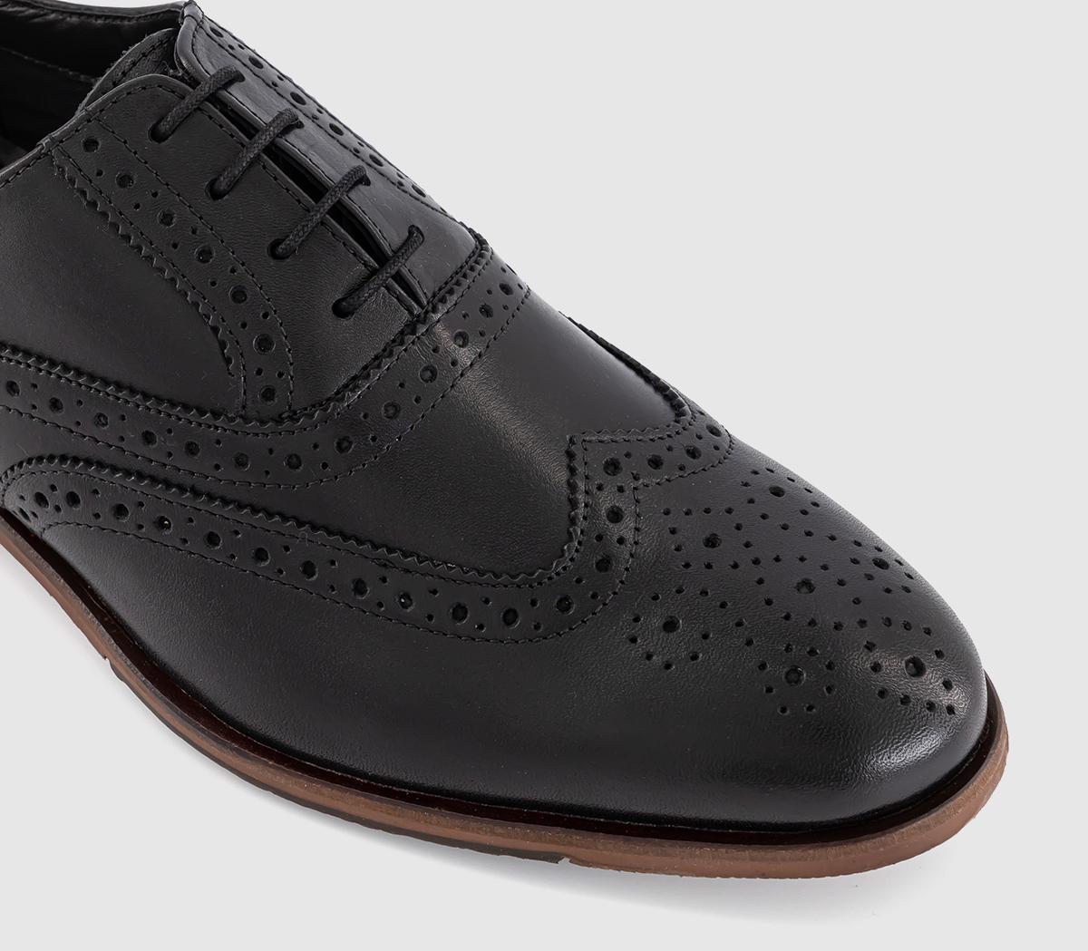 OFFICEMilroy Leather Oxford Brogues OFFICEMilroy Leather Oxford BroguesBlack