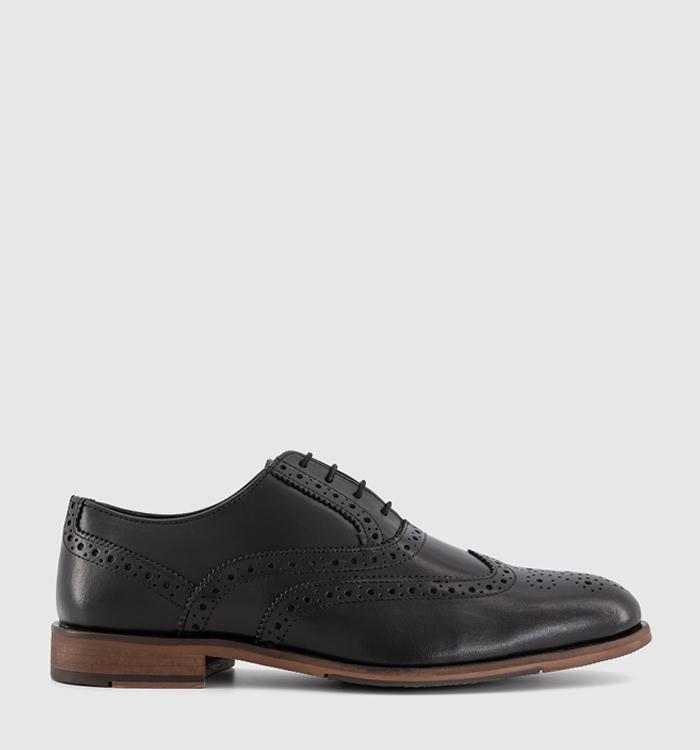 OFFICE Milroy Leather Oxford Brogues Black