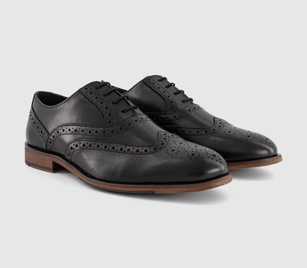 OFFICEMilroy Leather Oxford Brogues OFFICEMilroy Leather Oxford BroguesBlack