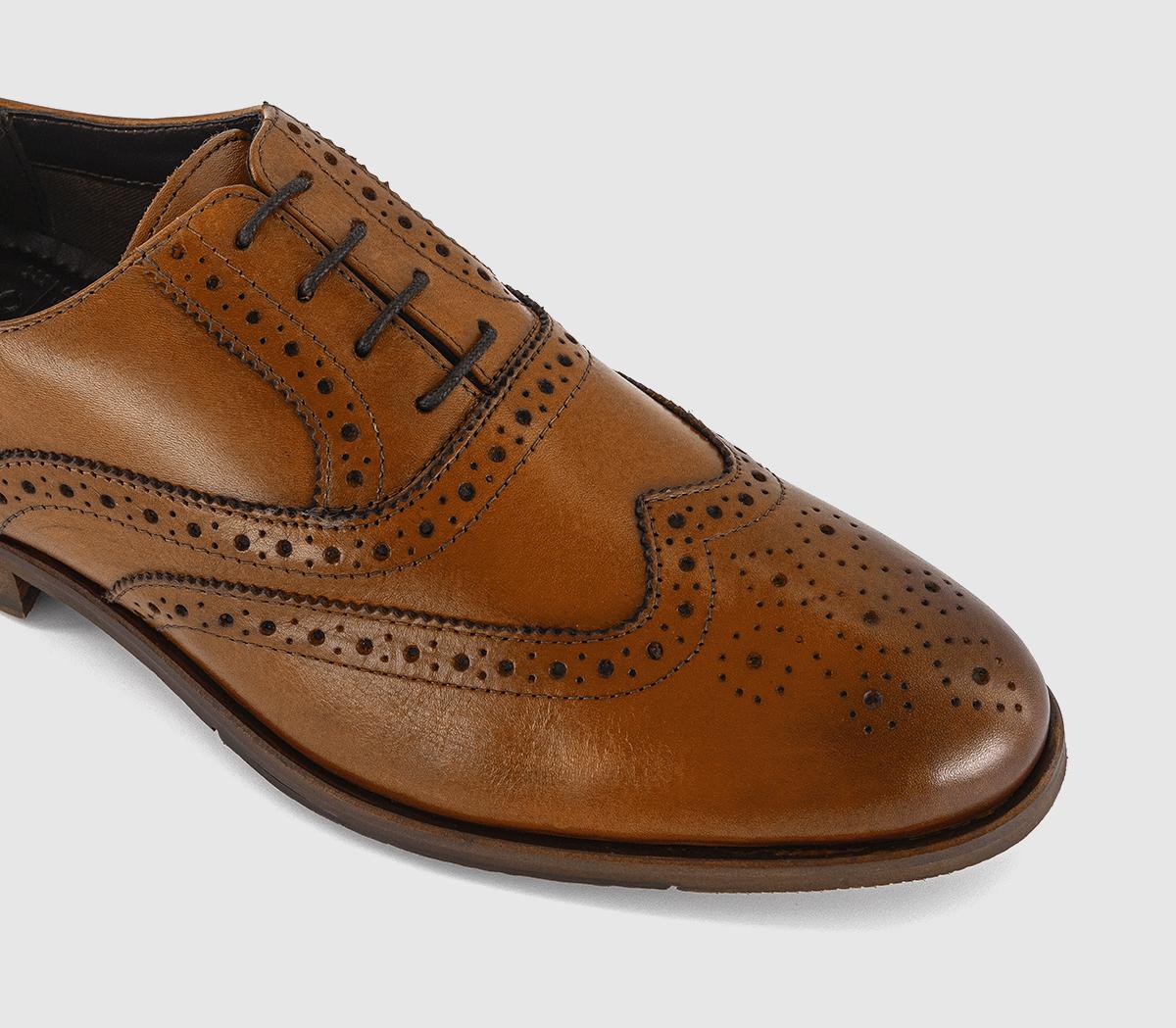 OFFICEMilroy Leather Oxford Brogues OFFICEMilroy Leather Oxford BroguesTan