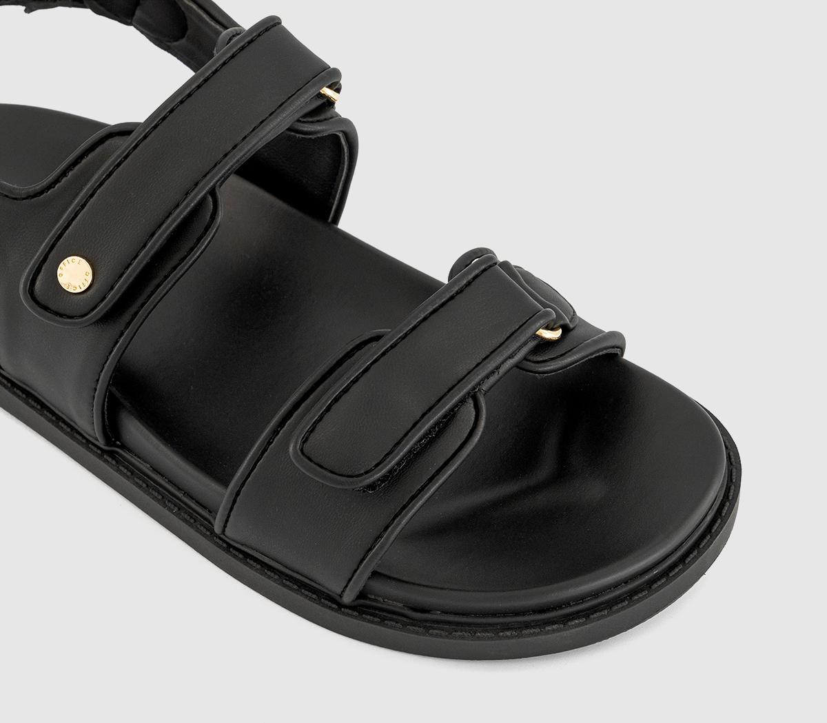 OFFICE Swirl Slingback Footbed Sandals OFFICE Swirl Slingback Footbed Sandals Black