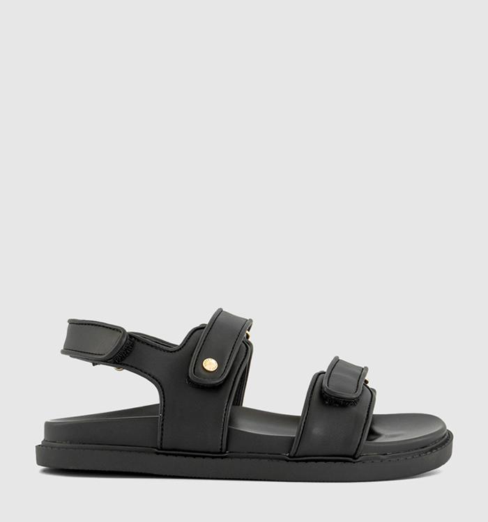 OFFICE Swirl Slingback Footbed Sandals Black