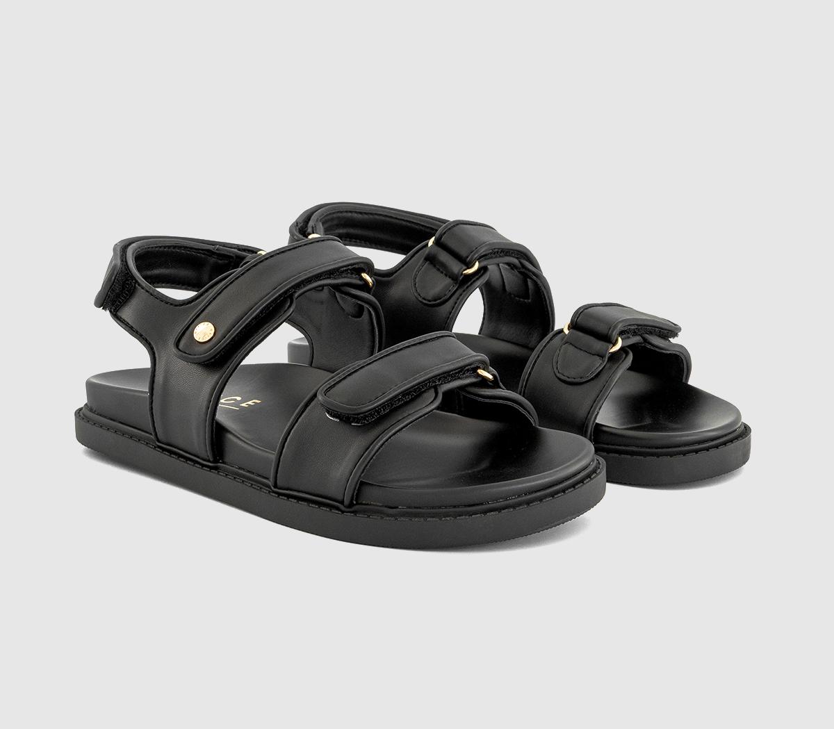 OFFICE Swirl Slingback Footbed Sandals OFFICE Swirl Slingback Footbed Sandals Black