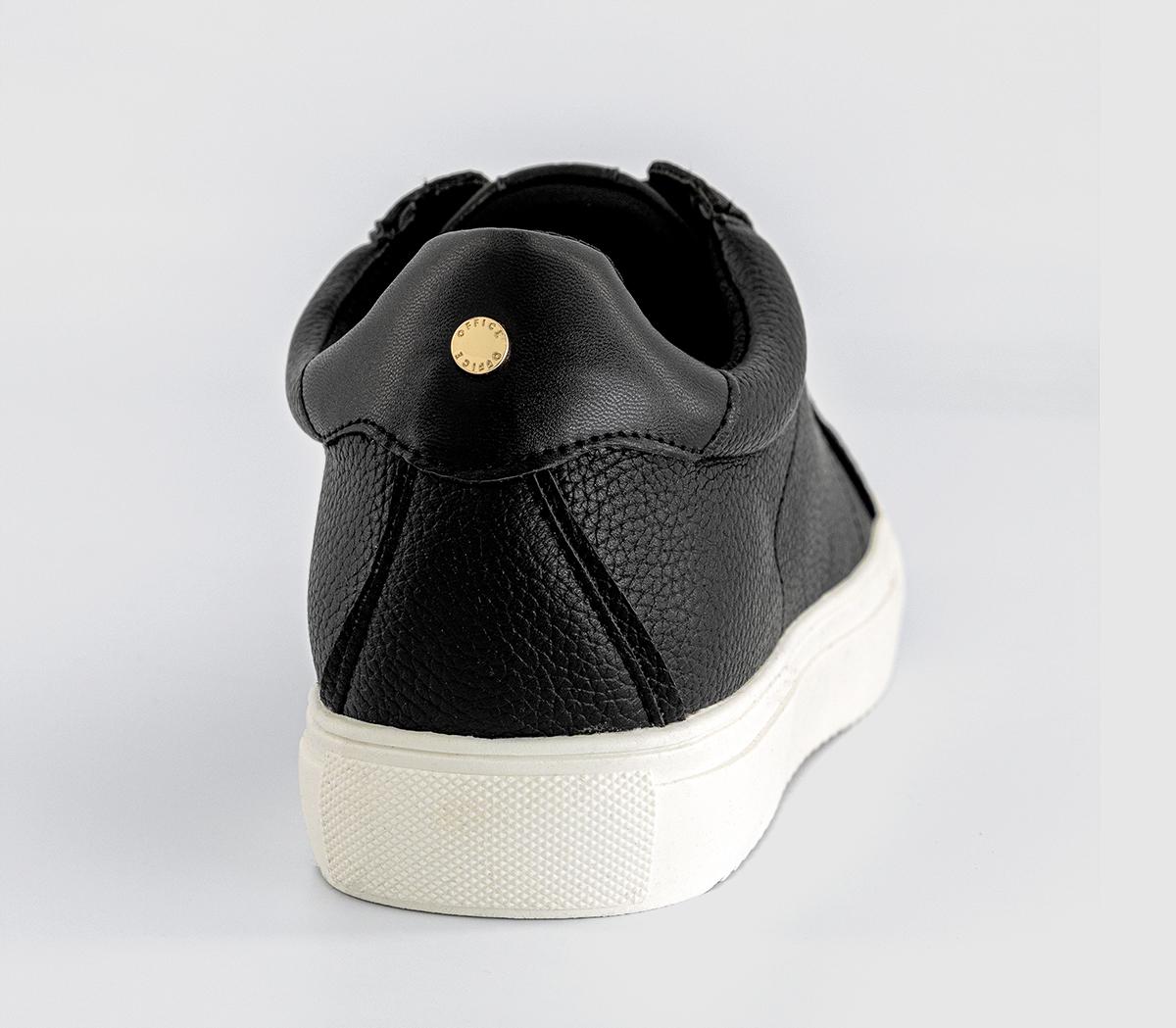 OFFICE Texas Lace Up Cup Sole Trainers OFFICE Texas Lace Up Cup Sole Trainers Black