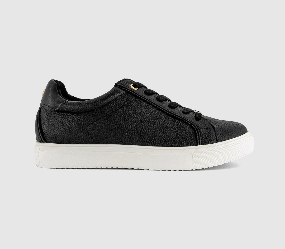 OFFICETexas Lace Up Cup Sole Trainers OFFICETexas Lace Up Cup Sole TrainersBlack