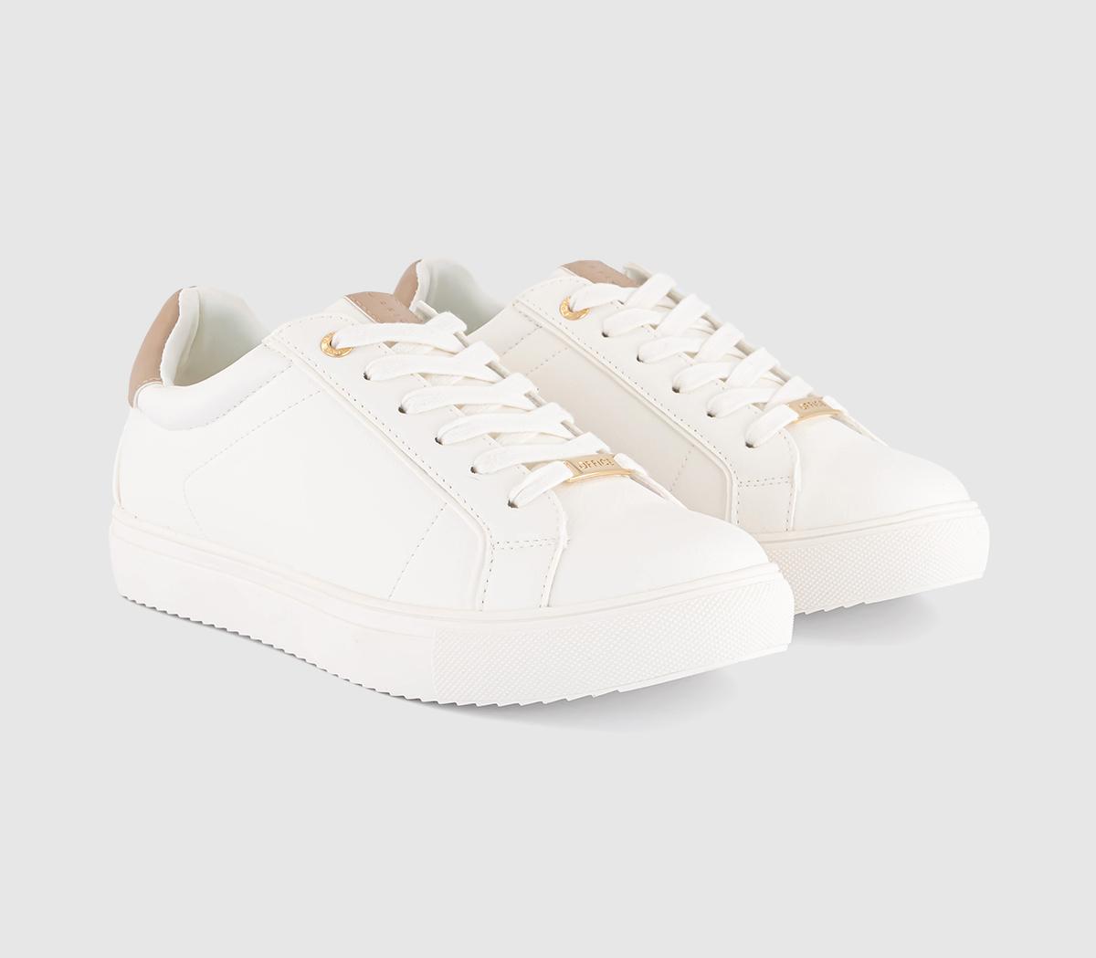 OFFICETexas Lace Up Cup Sole Trainers OFFICETexas Lace Up Cup Sole TrainersWhite