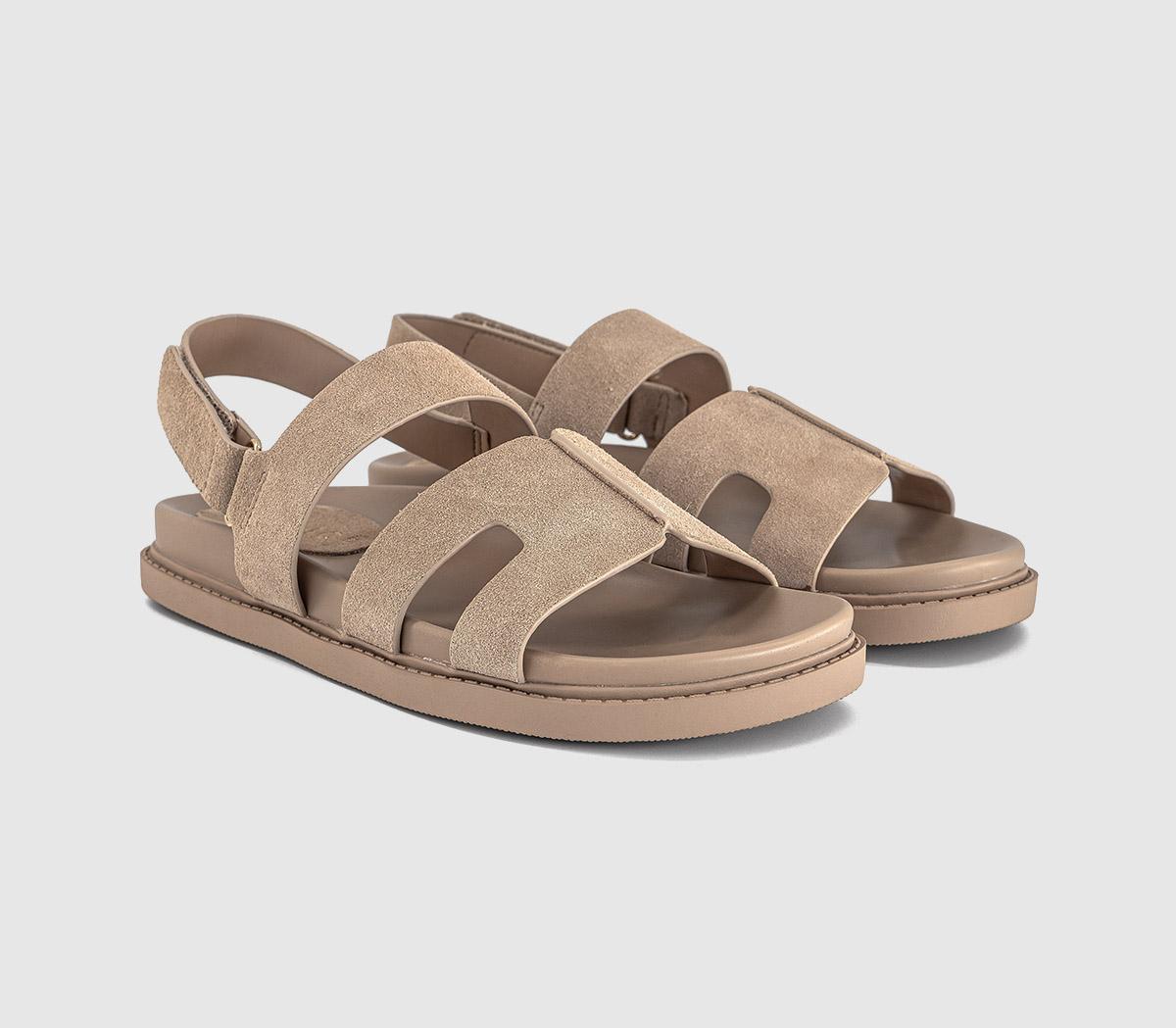 OFFICEShelby Slingback Cut Out Footbed SandalsTaupe Suede
