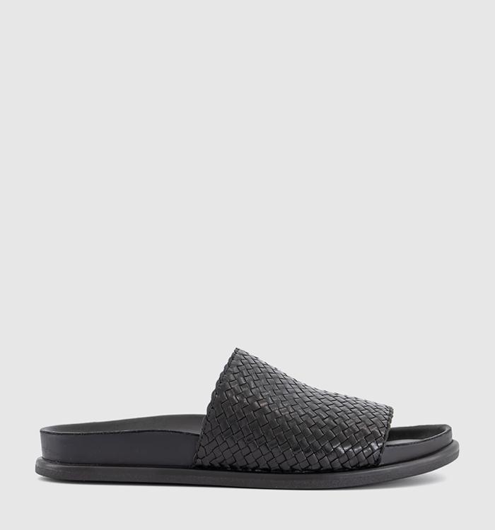 Vagabond Shoemakers Effie Woven Slides Black