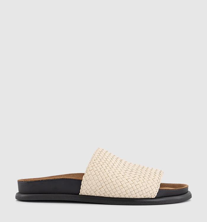 Vagabond Shoemakers Effie Woven Slides Cream