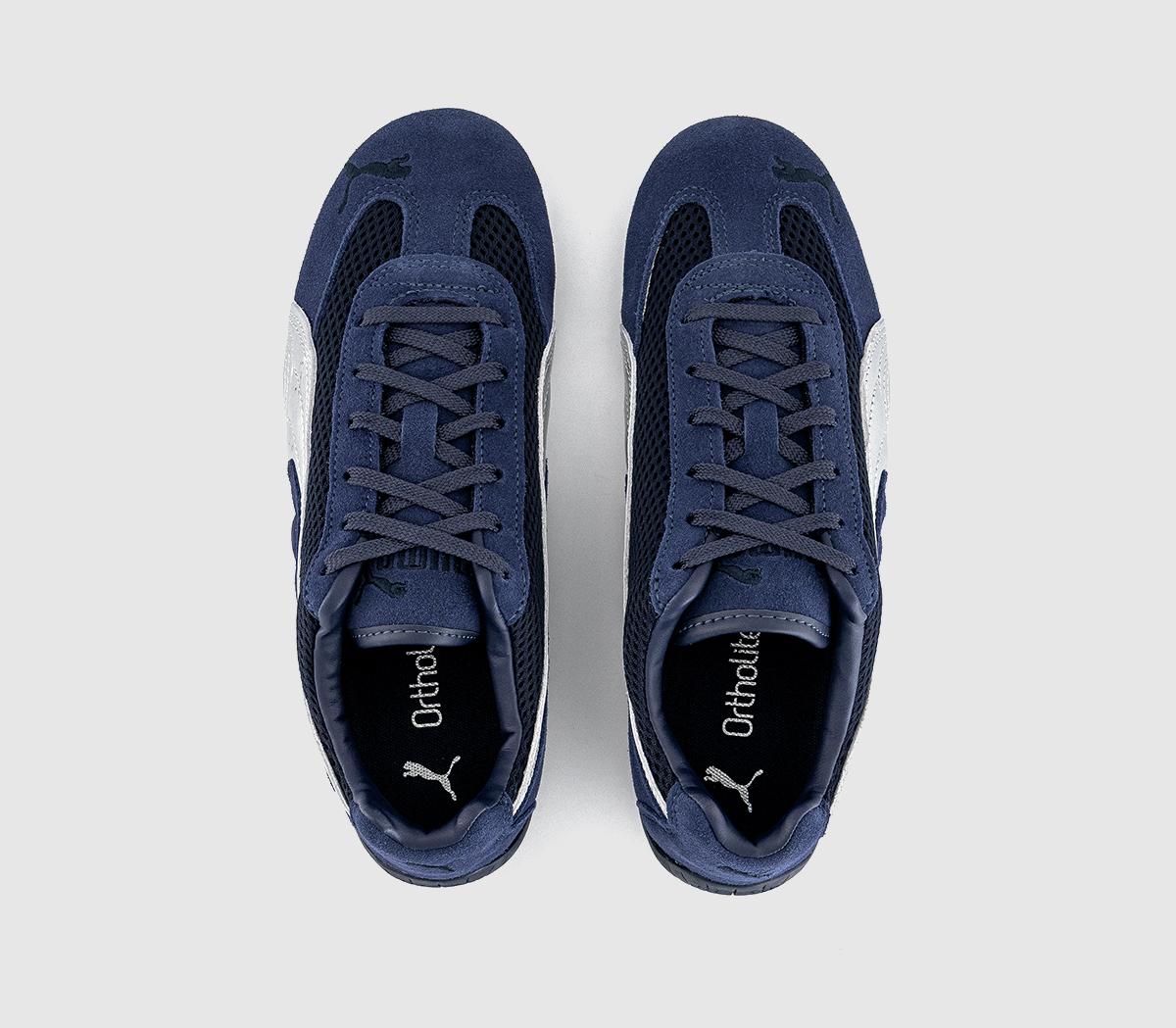 PUMASpeedcat Premium TrainersNavy Matte Silver
