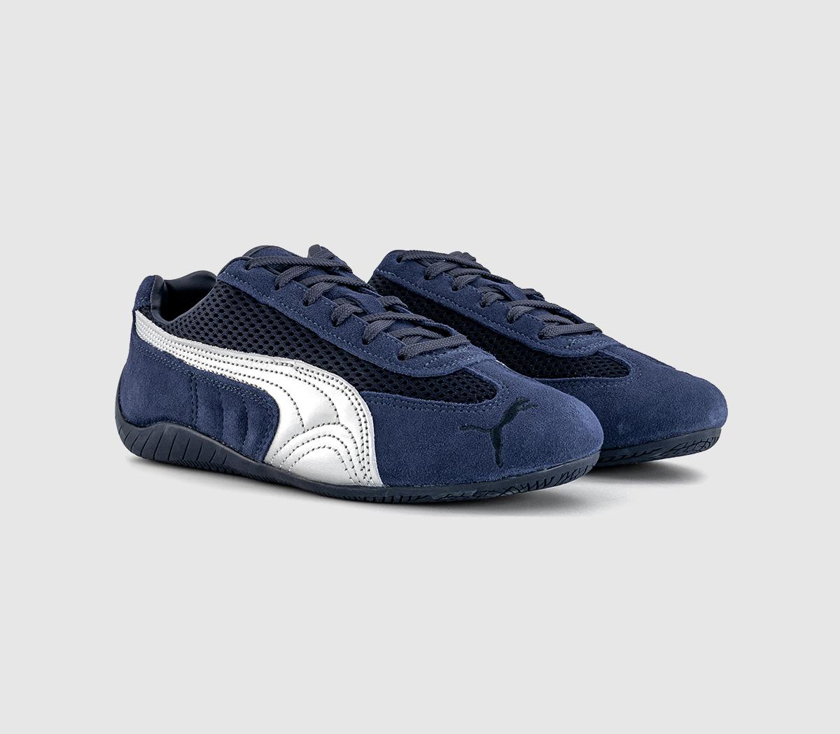 Puma ネイビー スニーカー PUMA Speedcat Premium Trainers Navy Matte Silver - Men's Trainers
