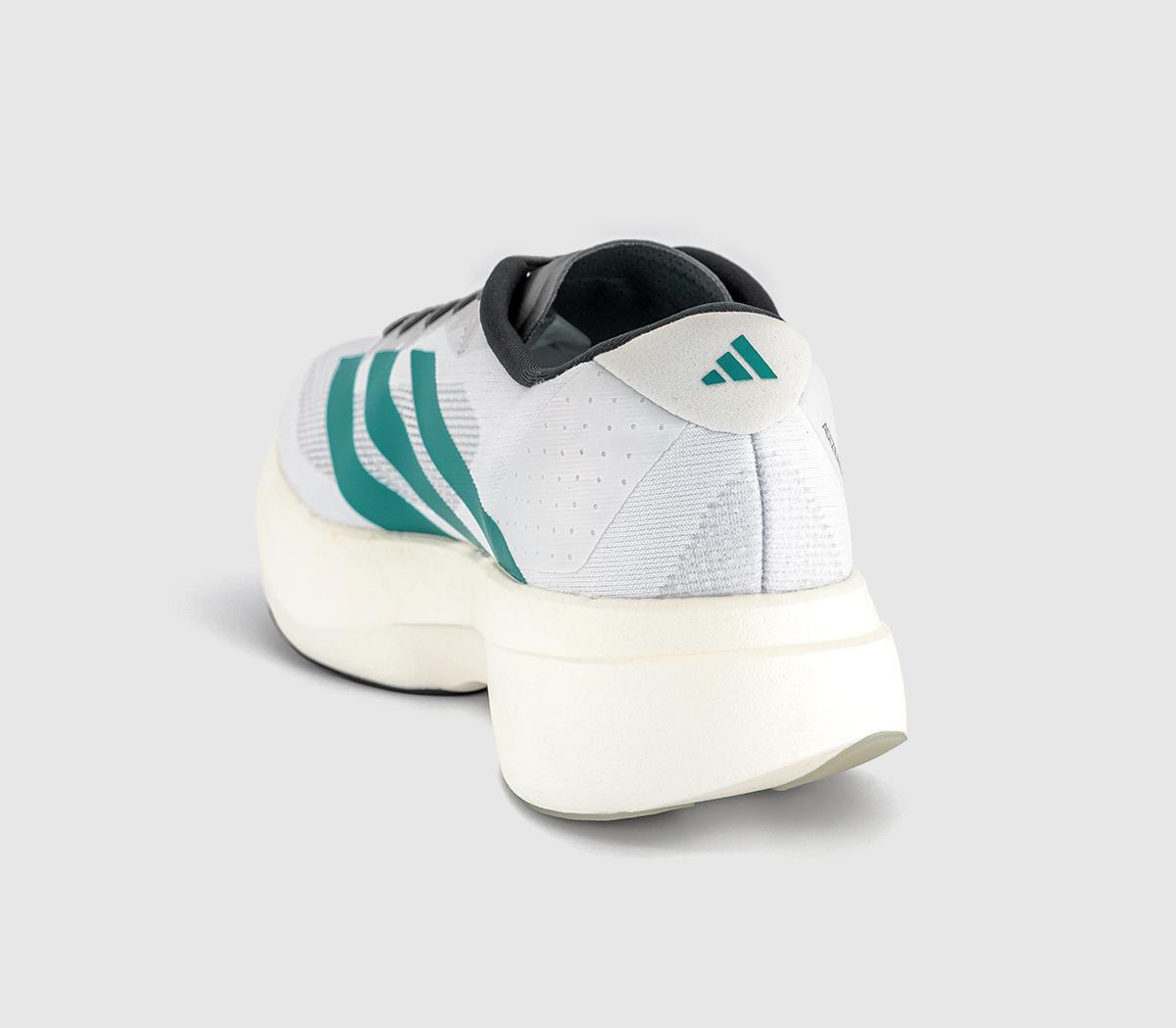 adidasAdizero Evo SL Mens TrainersWhite Pure Teal Grey