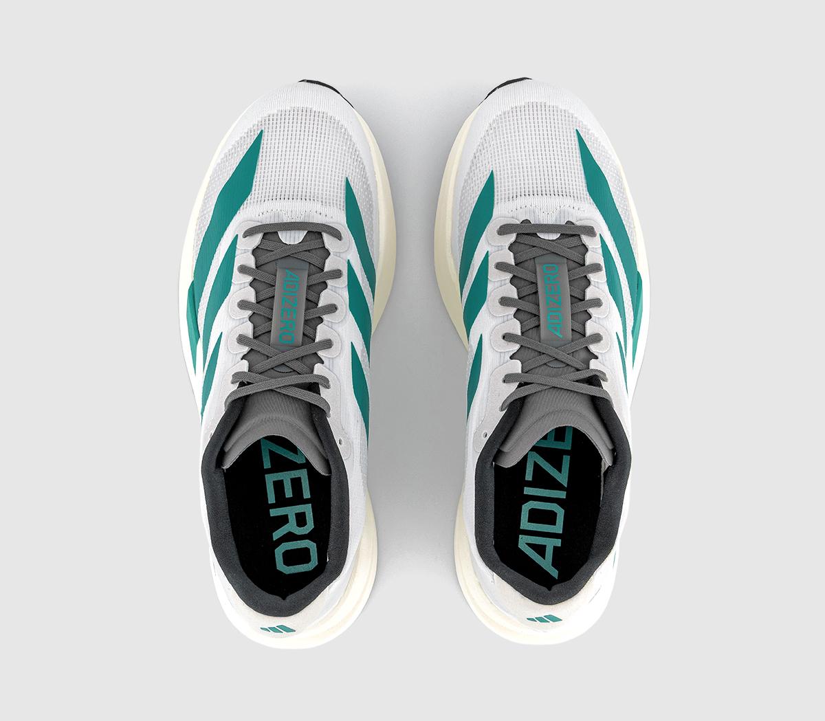 adidasAdizero Evo SL Mens TrainersWhite Pure Teal Grey