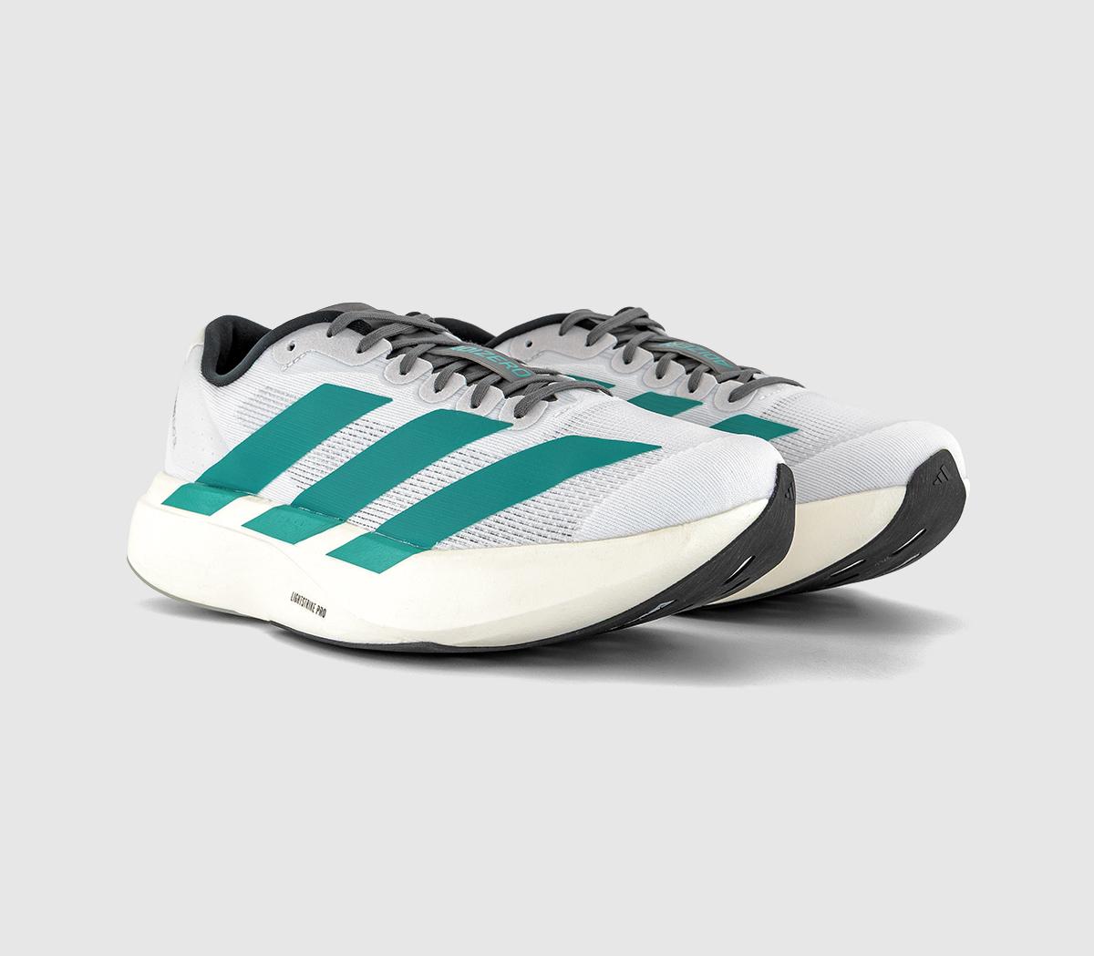 adidasAdizero Evo SL Mens TrainersWhite Pure Teal Grey