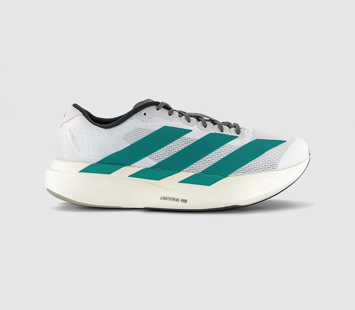 adidasAdizero Evo SL Mens TrainersWhite Pure Teal Grey