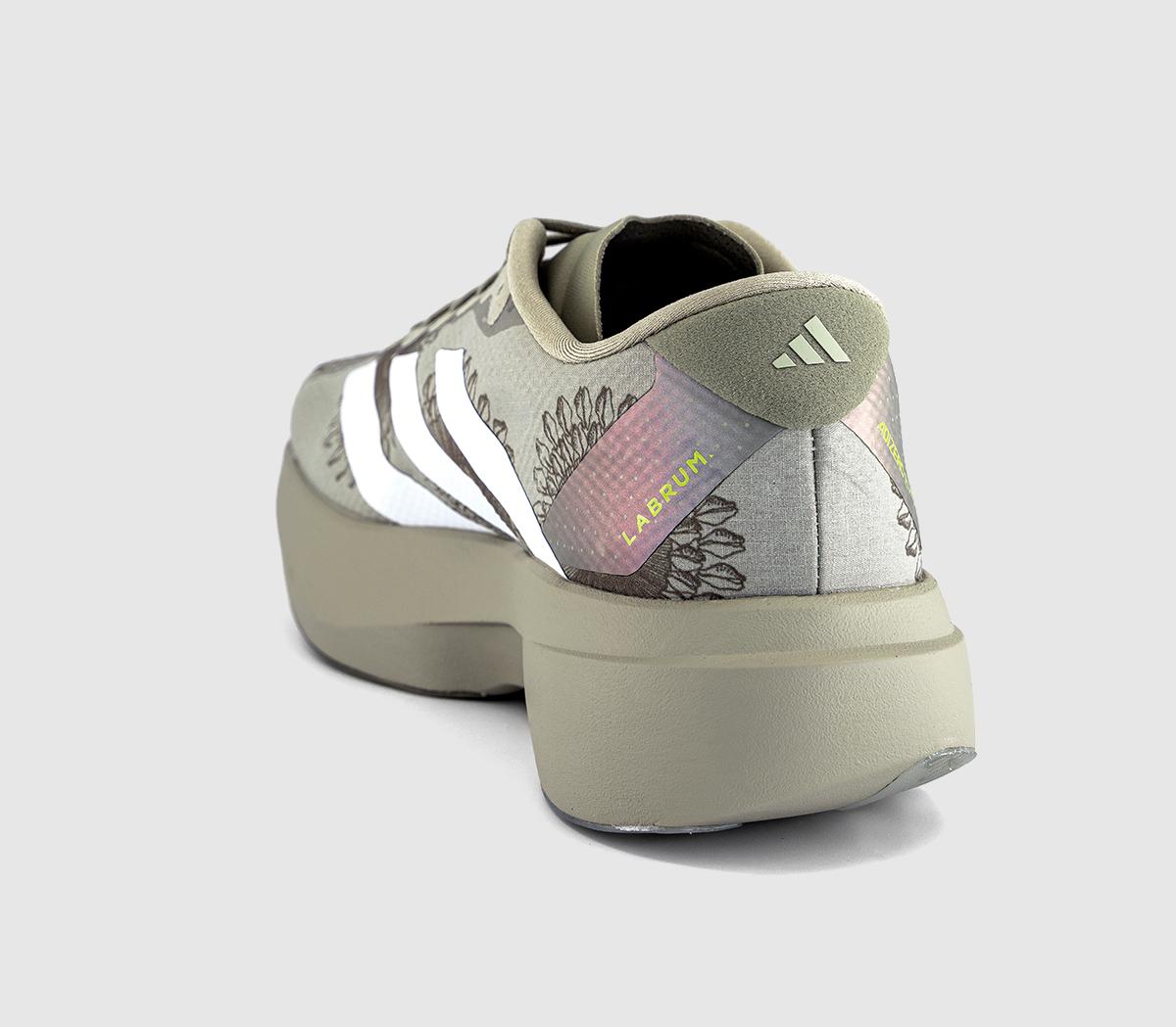 adidas Adizero Evo SL M Trainers Labrum Sesame White Legacy Green