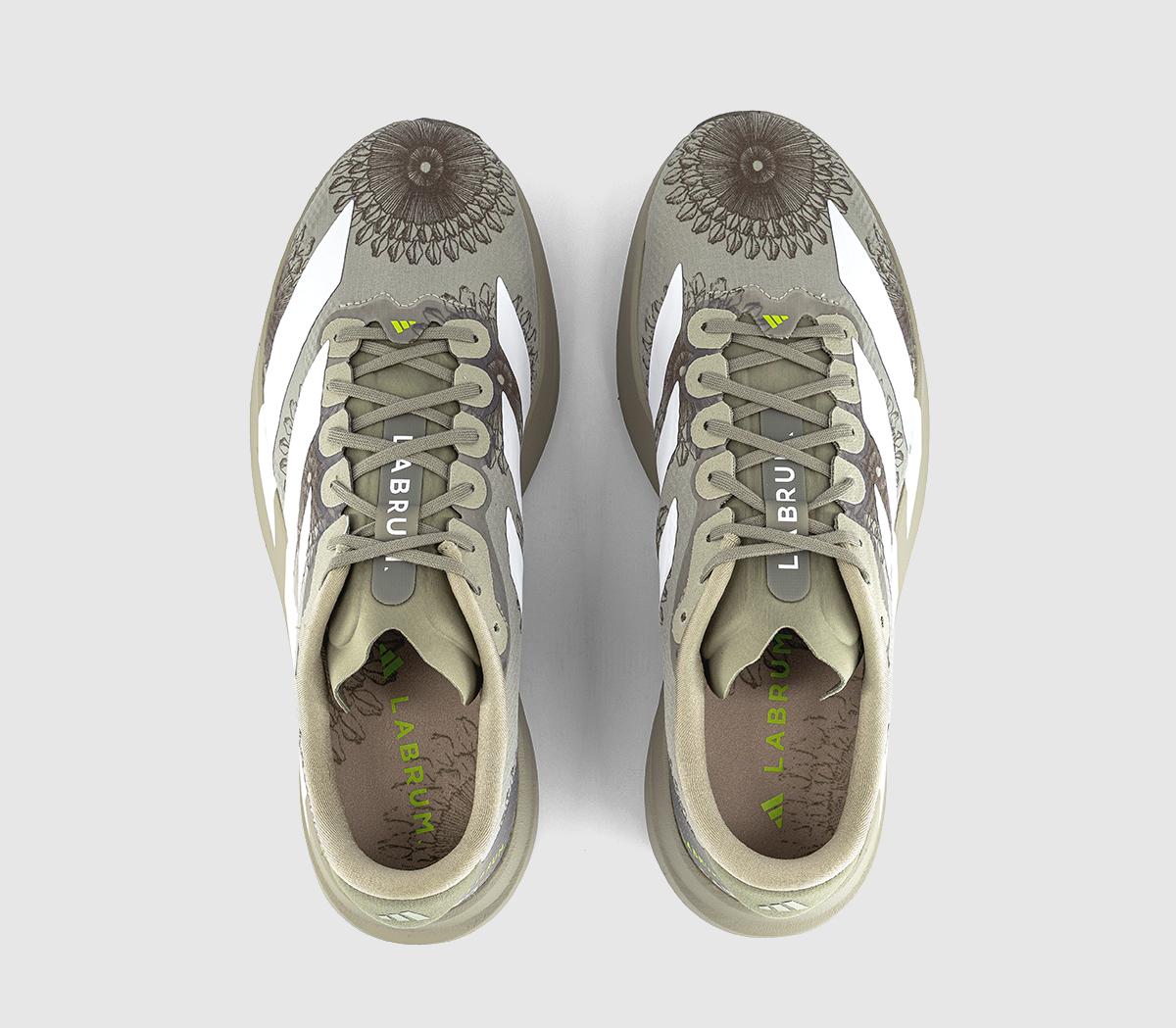 adidas Adizero Evo SL M Trainers Labrum Sesame White Legacy Green