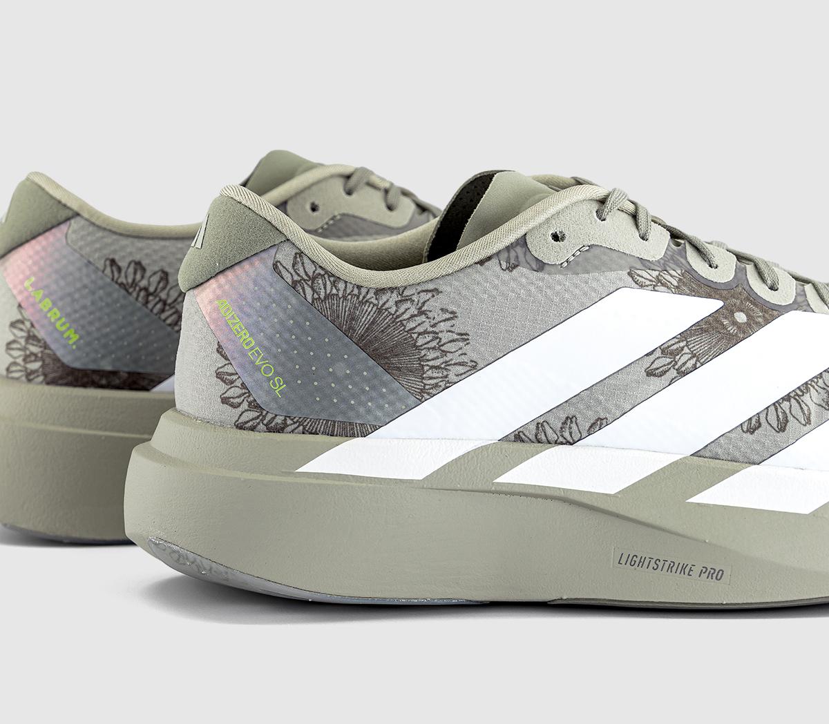 adidas Adizero Evo SL M Trainers Labrum Sesame White Legacy Green