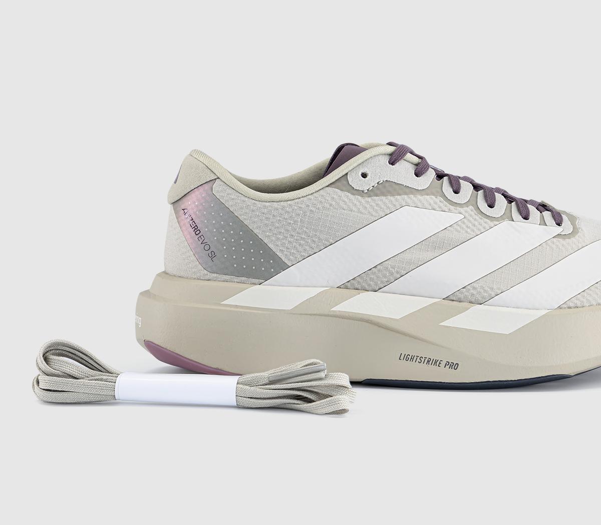 adidasAdizero Evo Sl W TrainersHermanos Koumori Putty Grey Alumina Shadow Fig