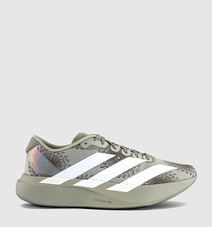 adidas Adizero Evo SL W Trainers Labrum Sesame White Legacy Green