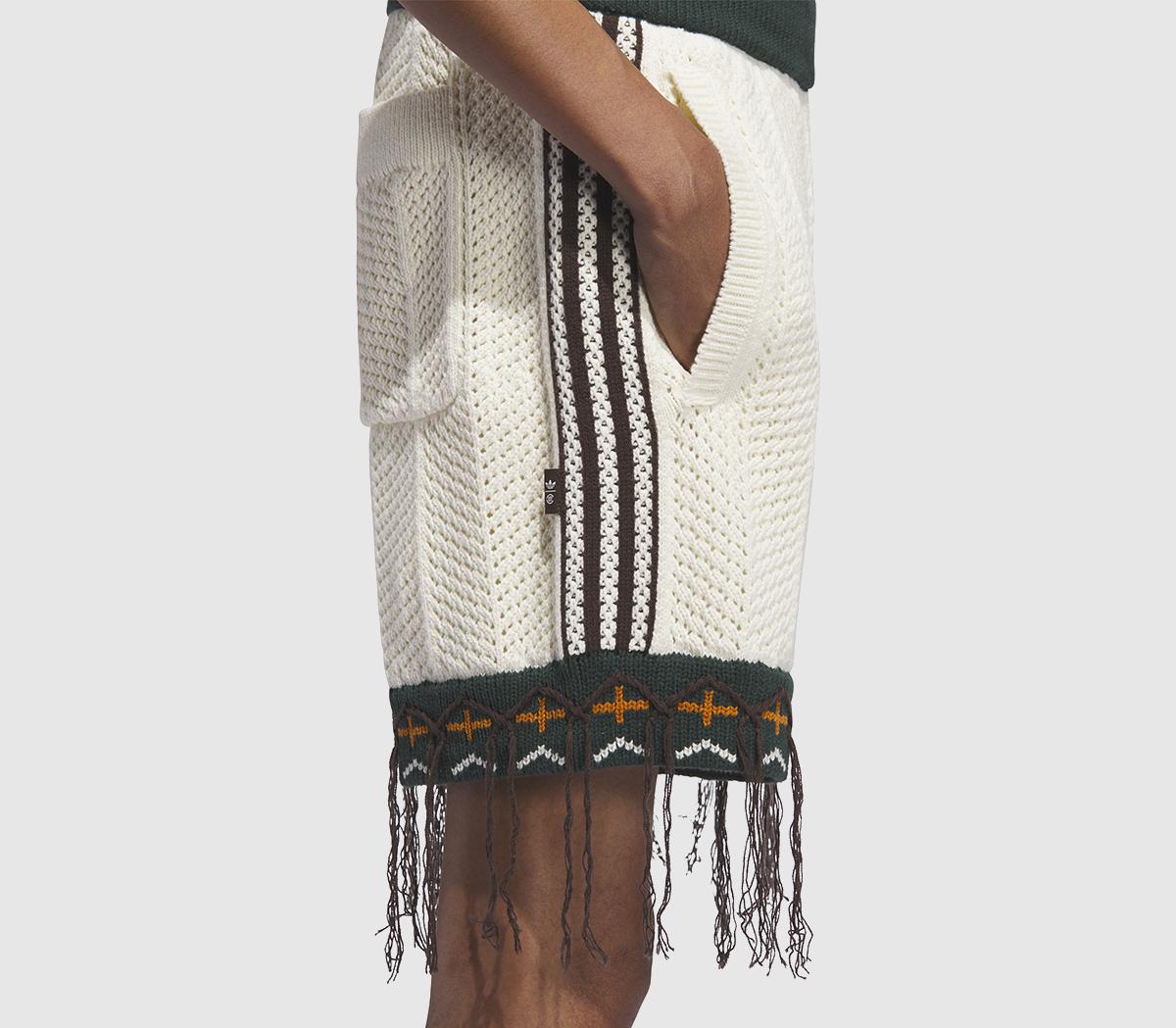 adidasClot Knit ShortCream White