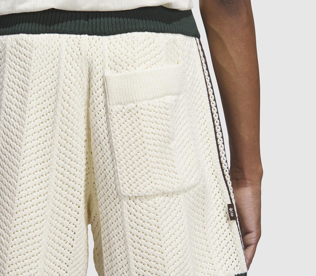 adidasClot Knit ShortCream White