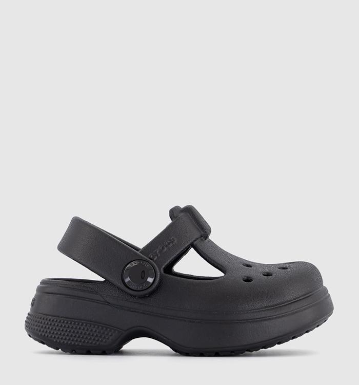 Crocs Classic Mary Jane Toddler Clogs Black
