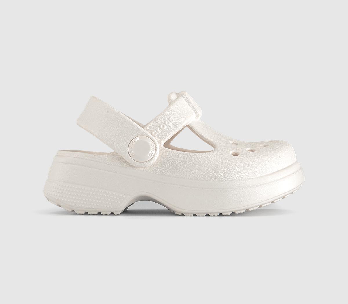 Crocs Classic Mary Jane Clogs Toddler Chalk  White in Kids  Size 7, Office Shoes